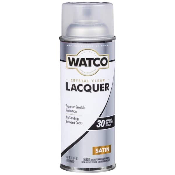 Watco 11.25 oz. Clear Satin Lacquer Wood Finish Spray