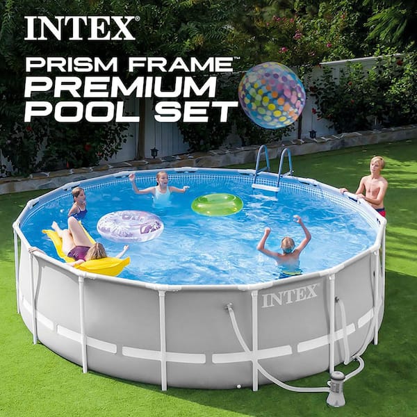 Prism Frame 12 ft. Round 30 in. Deep Above Ground Pool Set