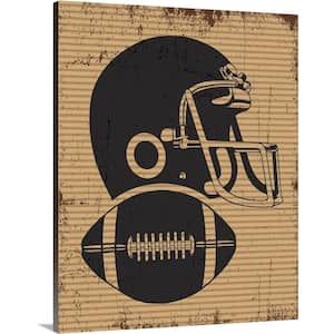 "Football Equipment" by Melody Hogan Canvas Wall Art