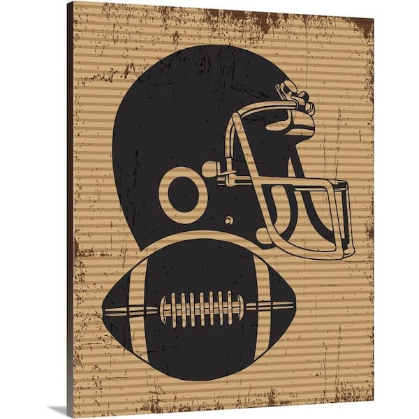 GreatBigCanvas "Football Equipment" by Melody Hogan Canvas Wall Art
