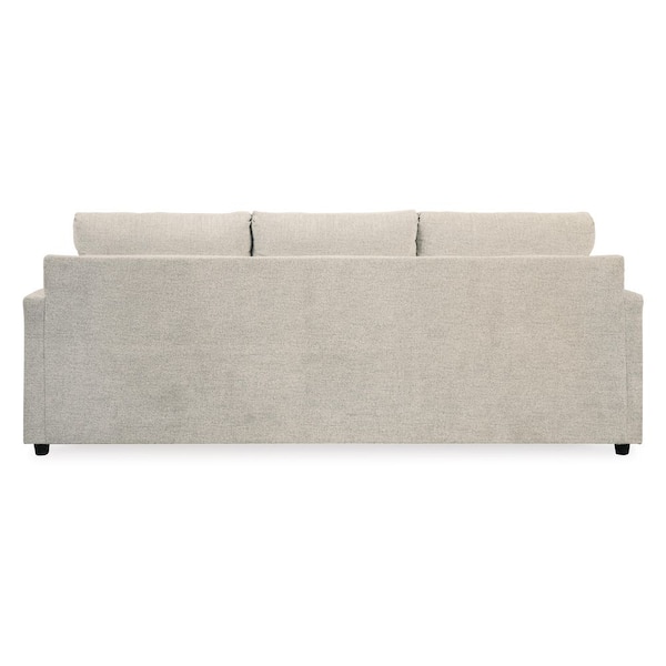 Soletren 96 in White Chenille Queen Size Sofa Bed