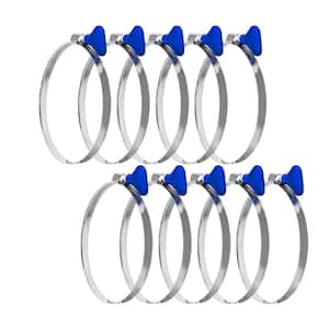 4 in. Key Hose Clamp Stainless Steel 4 in. Thumb Screw Dust Collector Hose Clamps (10-Pack)