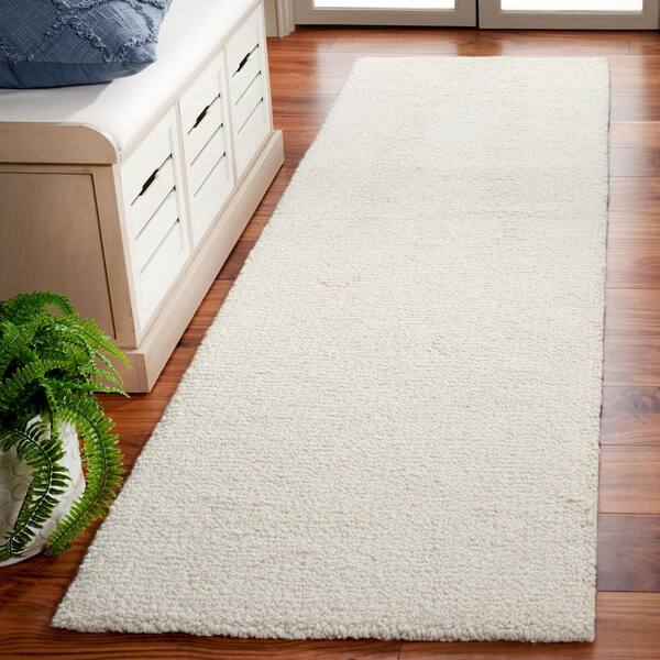 Abstract Ivory 2 ft. x 8 ft. Classic Marle Runner Rug