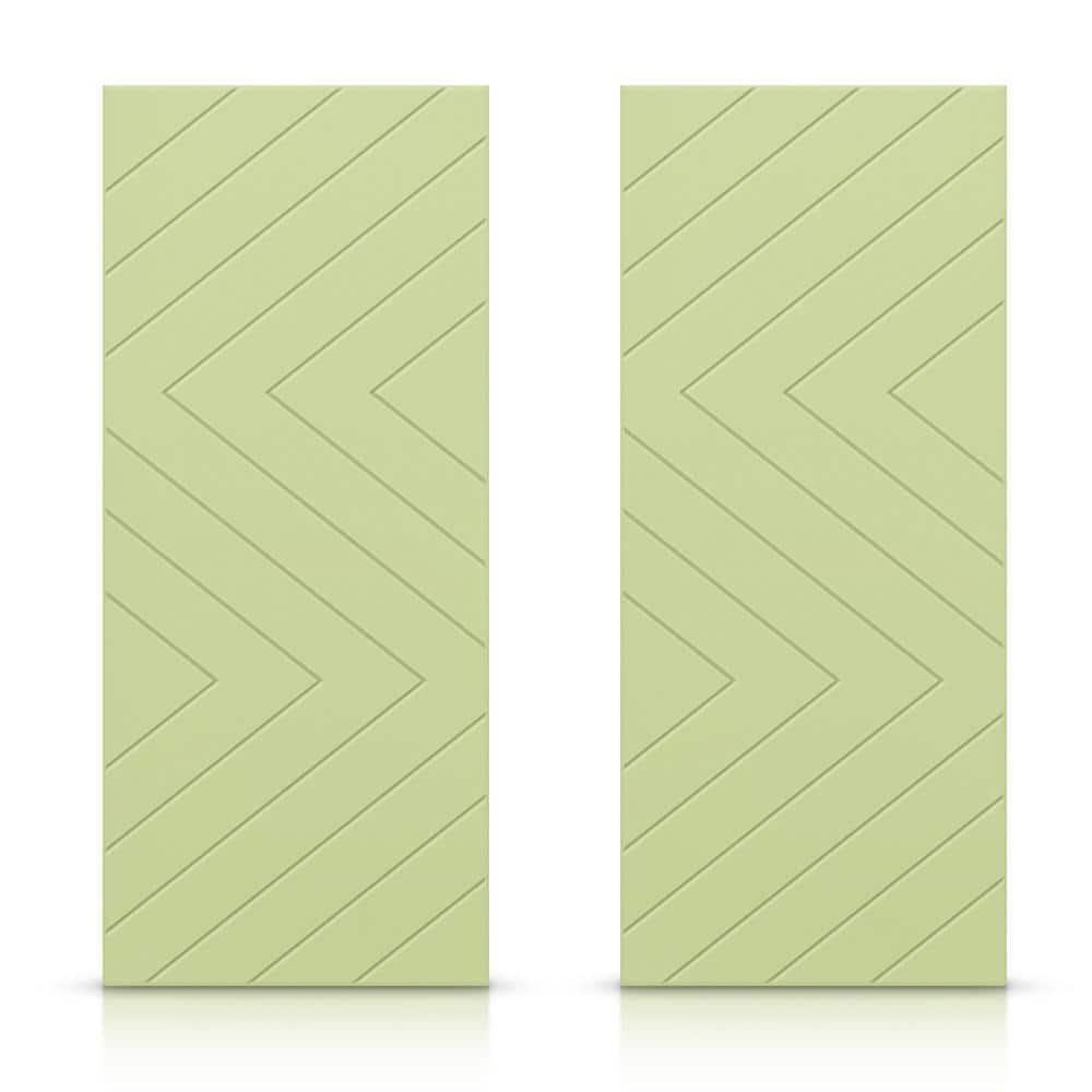 60 in. x 96 in. Hollow Core Sage Green Painted Composite MDF Interior Double Closet Sliding Doors price history on PriceWatchPro