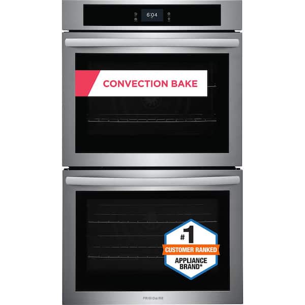 Frigidaire 30 in. Double Electric Built-In Wall Oven with Convection in Stainless Steel