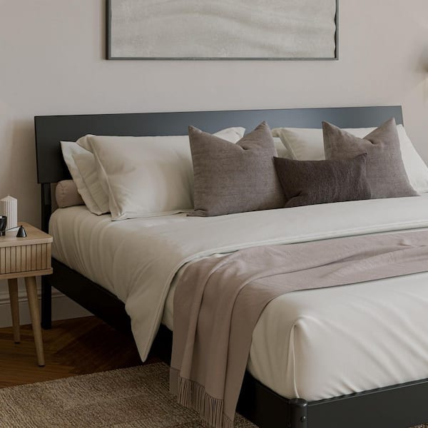 Bradford Black Wood King Adjustable Panel Headboard