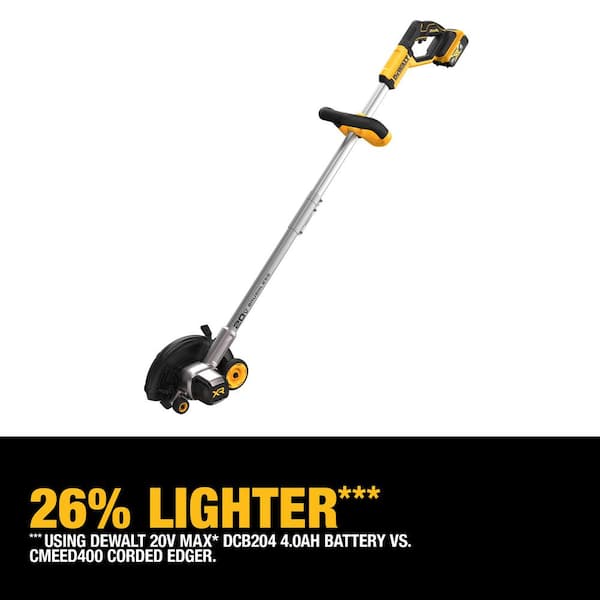 DEWALT DCED400M1 20V Cordless Battery Powered Lawn Edger Kit with (1) 4Ah Battery & Charger - 3