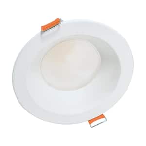 LCR6 6 in. Selectable CCT Round Canless Integrated LED White Recessed Light Retrofit Module Trim, 2100 Lumens
