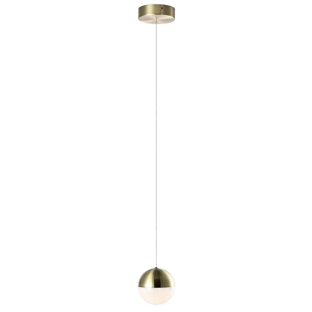 Artisan Brass & Glass 80" LED Energy Star Jar Pendant Light