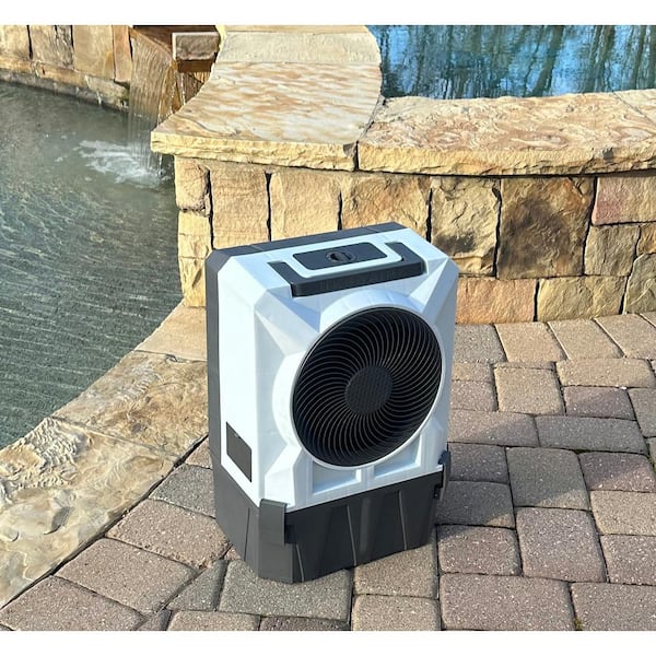 Hessaire - 900 CFM 2-Speed Portable Evaporative Cooler for 350 sq. ft. in Gray