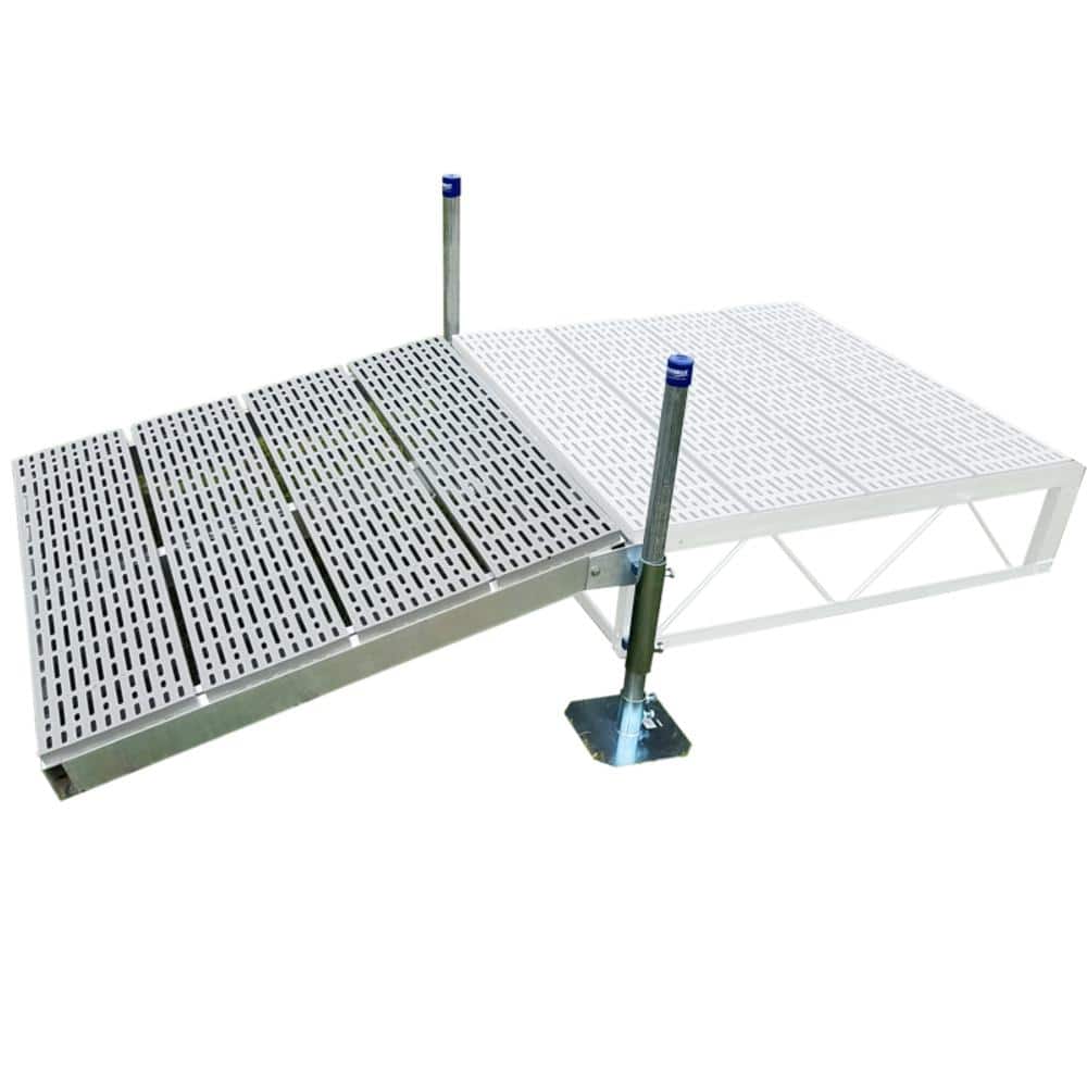 Patriot Docks 4 ft. Ramp Kit with Gray Poly and Pipe Supports R-1011 ...