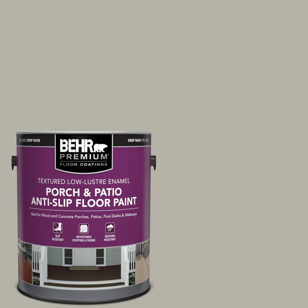 1 gal. #PFC-67 Mossy Gray Textured Low-Lustre Enamel Interior/Exterior Porc