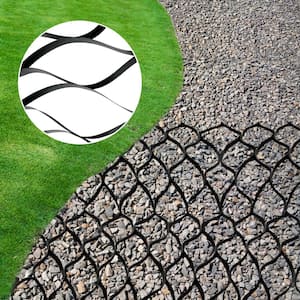 Gravel Grid 9 ft. W x 17 ft. L x 2 in. H Geocell Ground Grid 1885 LBS Per Sq Patio Ground Grid Paver for Slope Driveways