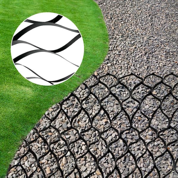 VEVOR Gravel Grid 9 ft. W x 17 ft. L x 2 in. H Geocell Ground Grid 1885 LBS Per Sq Patio Ground Grid Paver for Slope Driveways