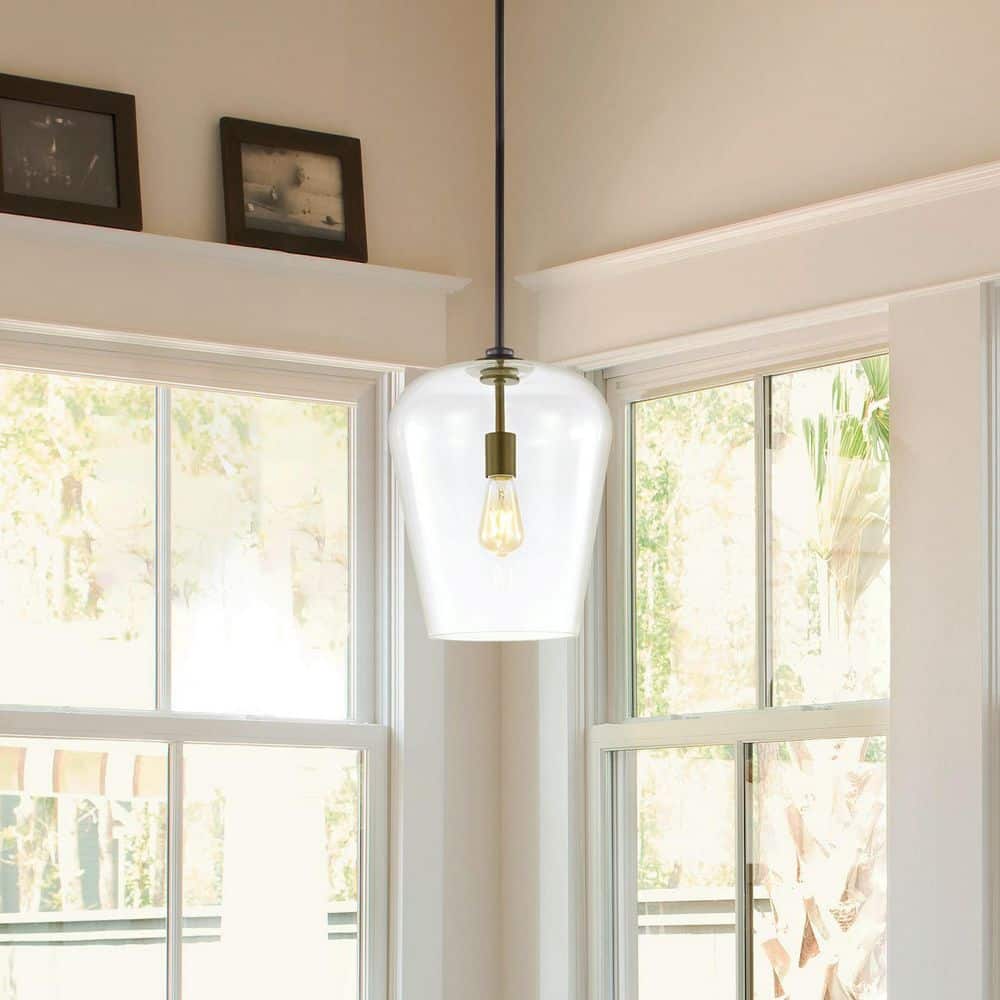 Hayes 11.25" Oil-Rubbed Bronze Industrial Farmhouse LED Pendant