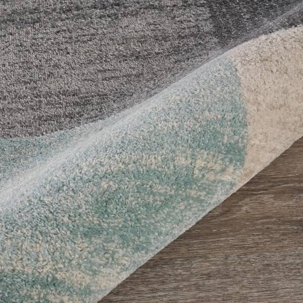 Unbranded - Dante Modern Pastel Multi-Color 7 ft. 9 in. x 9 ft. 5 in. Color Blocks Polypropylene Area Rug