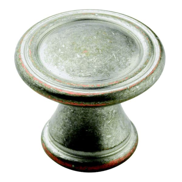 Amerock Vasari 1-3/16 in (30 mm) Diameter Weathered Nickel Copper Round Cabinet Knob