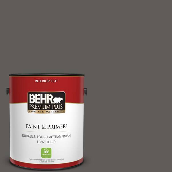 BEHR PREMIUM PLUS 1 gal. #PPU18-19 Intellectual Flat Low Odor Interior Paint & Primer