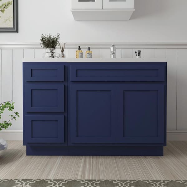 45 in. W x 21 in. D x 32.5 in. H Bath Vanity Cabinet without Top in Blue