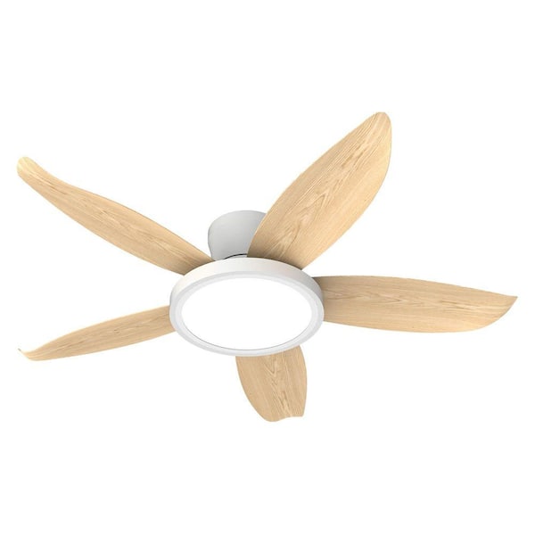 PUDO 42 in. Industrial Indoor Retro Natural Flush Mount Ceiling