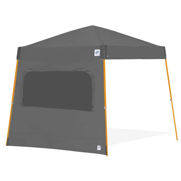 12 ft. Steel Gray Light Duty Sidewall with Mesh Windows, Fits E-Z UP 12 ft. X 12 ft. Angle Leg Shelter (Not Included)