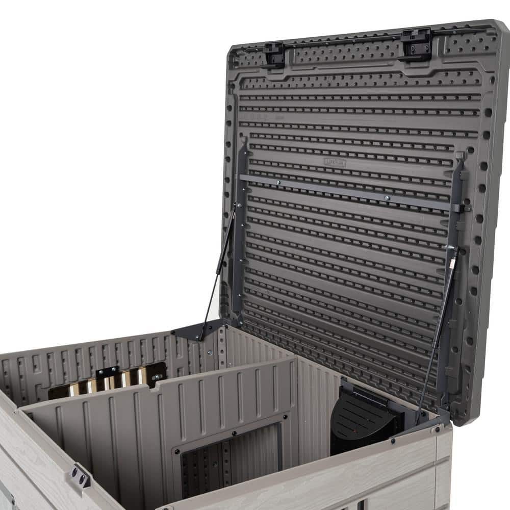 Lifetime Deluxe Beige and Gray HDPE Large Dog House