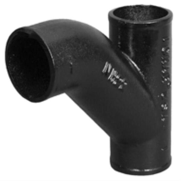Charlotte Pipe 3 In X 2 In Cast Iron Dwv No Hub Long Turn Combination Fitting Lt32 The Home Depot
