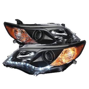 Toyota Camry 12-14 Projector Headlights - DRL - Black - High 9005 (Not Included - Low 9006 (Included)