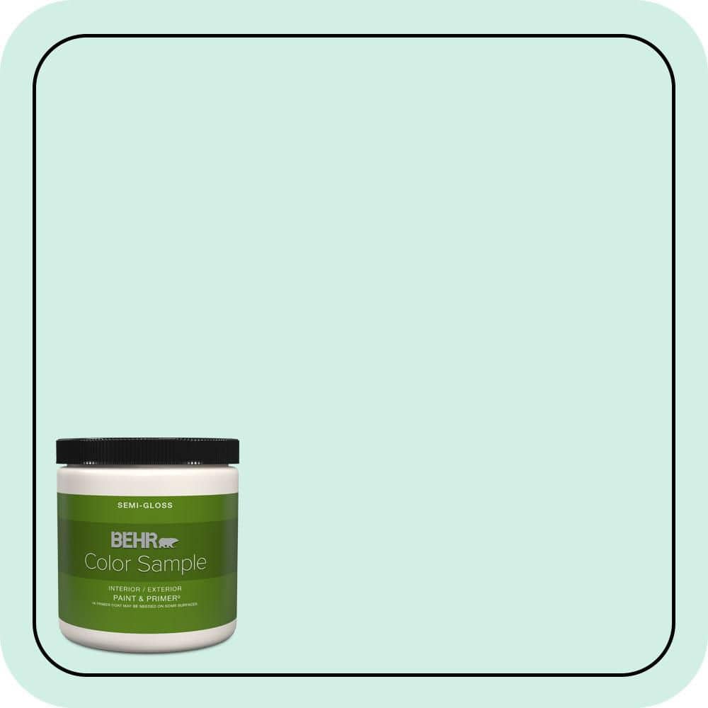 8 oz. #P440-1 Shimmering Pool Semi-Gloss Interior/Exterior Paint & Primer Color Sample price history on PriceWatchPro