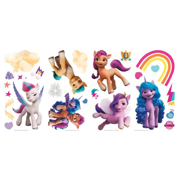 RoomMates Pink and Orange and Blue My Little Pony Wall Decals