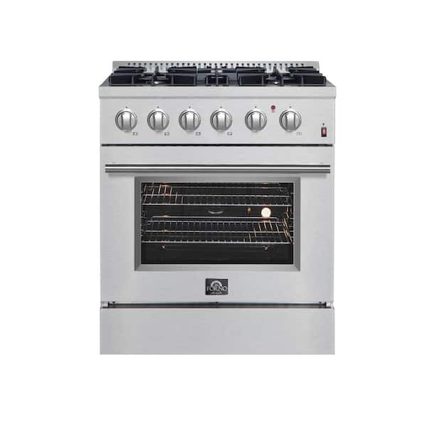 Marco 30 in. Dual Fuel Range Stainless Steel, 4-Burners
