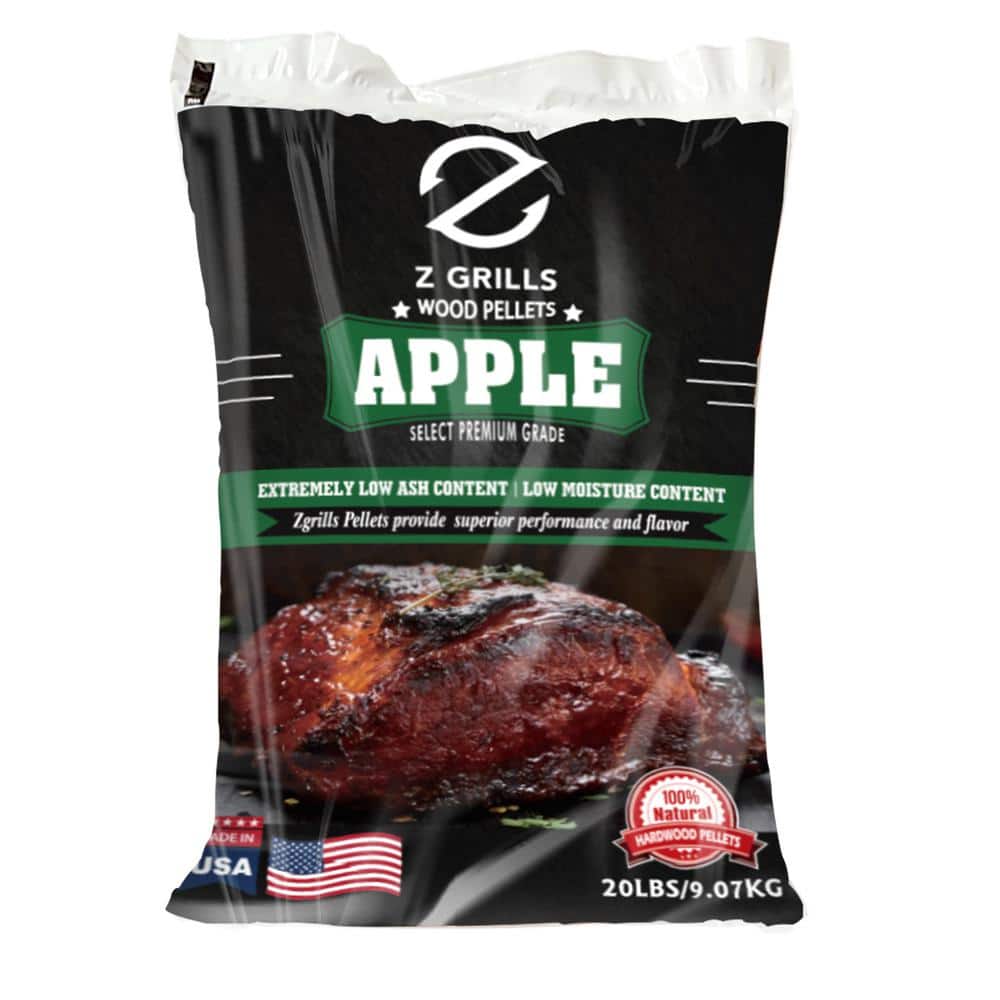 Z GRILLS Apple All-Natural Wood Grilling Pellets, 20 lb. Bag