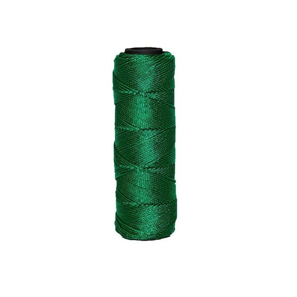 Bon Tool 3.3 in. x 500 ft. Green Braided Nylon Line #18