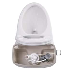 Templar 1-Piece 1.28 GPF Single Flush Elongated Toilet in White