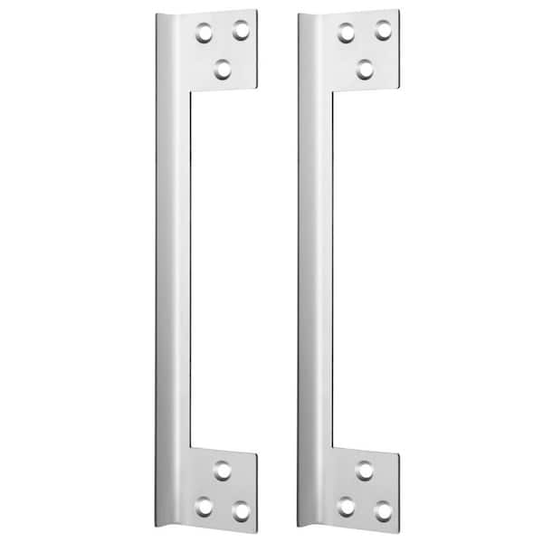 2-Pack 11-Inch Stainless Steel Door Latch Guard Plate for Security Reinforcement