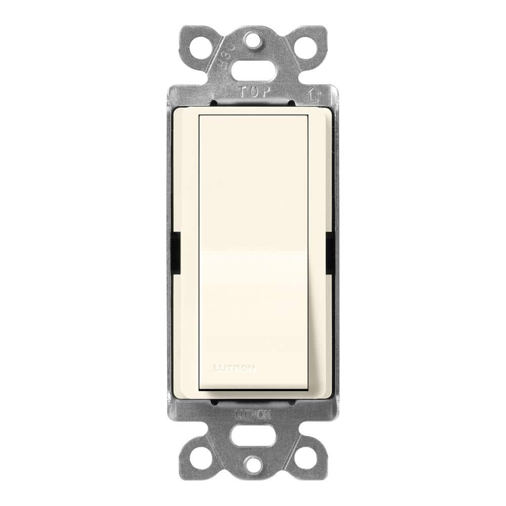 Lutron Claro On/Off Switch, 15-Amp/4-Way, Biscuit (SC-4PS-BI)