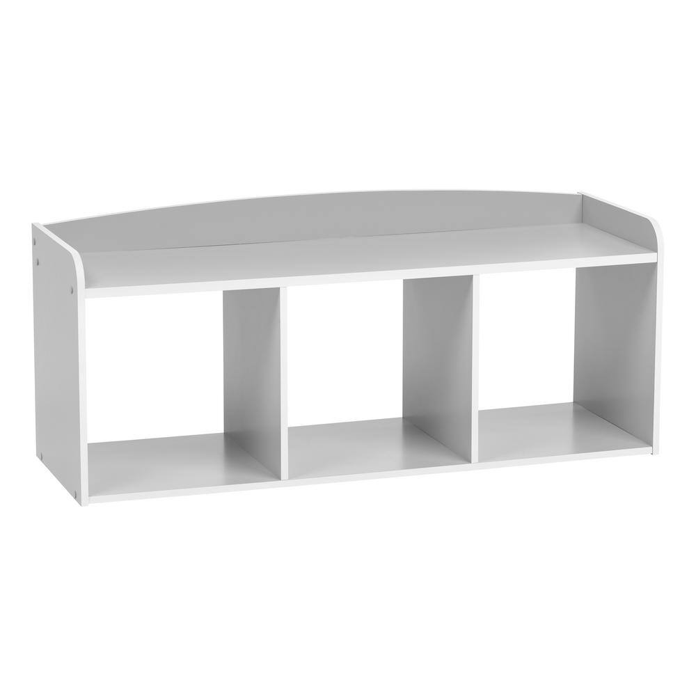 IRIS Kid's Gray Wooden Storage Bench595905 The Home Depot
