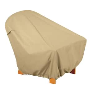 Terrazzo 36 in. H X 31.5 in. W X 33.5 in. L Brown Polyester Chair Cover