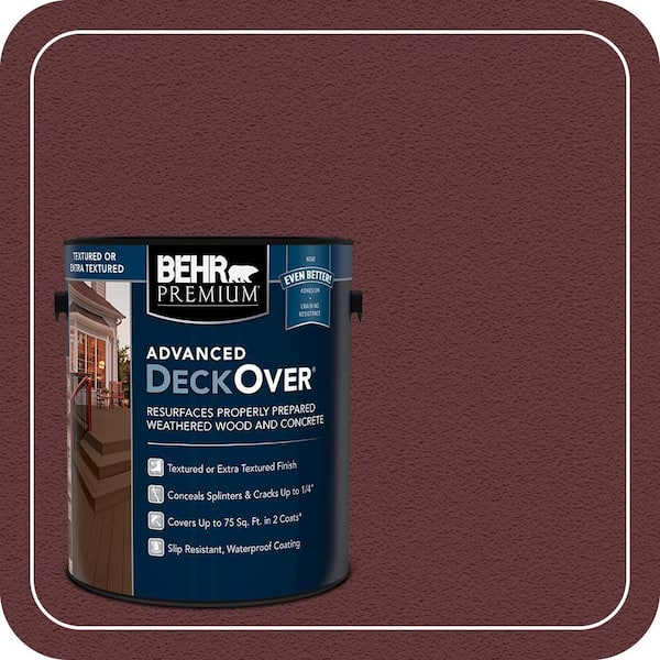 1 gal. #PFC-04 Tile Red Textured Solid Color Exterior Wood and Concrete Coating
