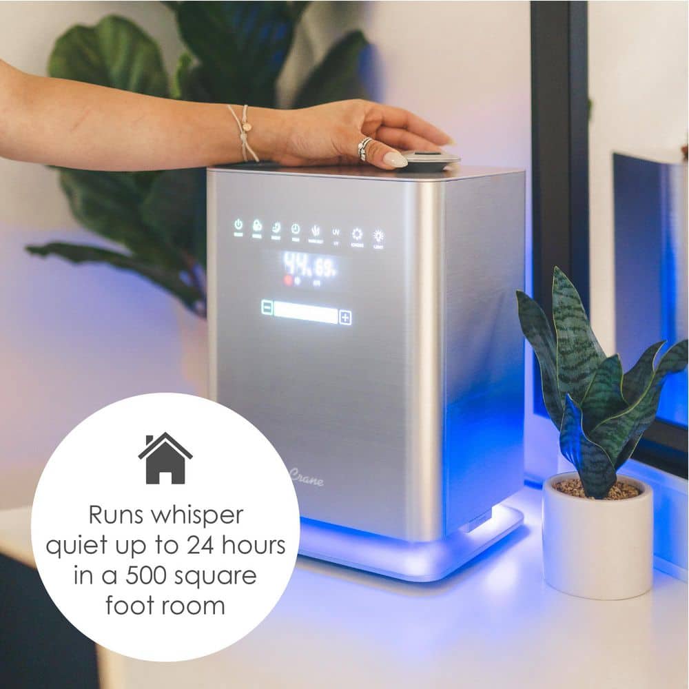 Crane 1.3 Gallon Warm and Cool Mist Humidifier with Remote