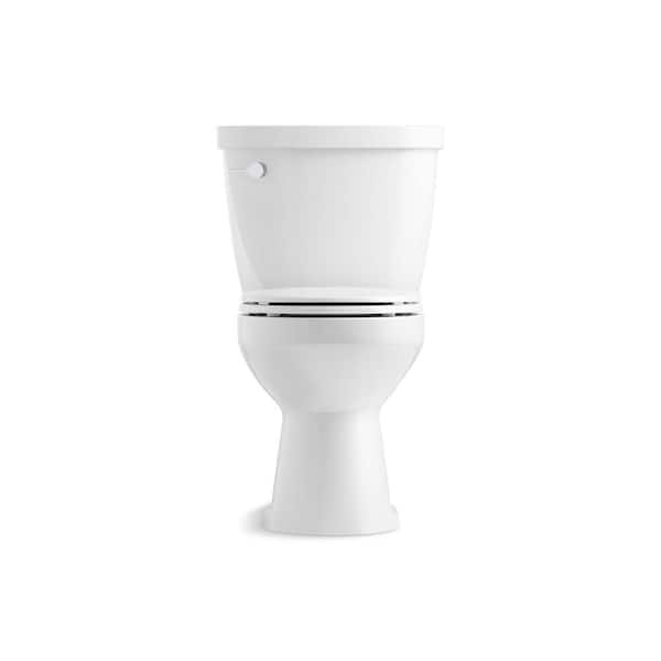 Cimarron 12 in. Rough In 2-Piece 1.28 GPF Single Flush Round Toilet in White Seat Included