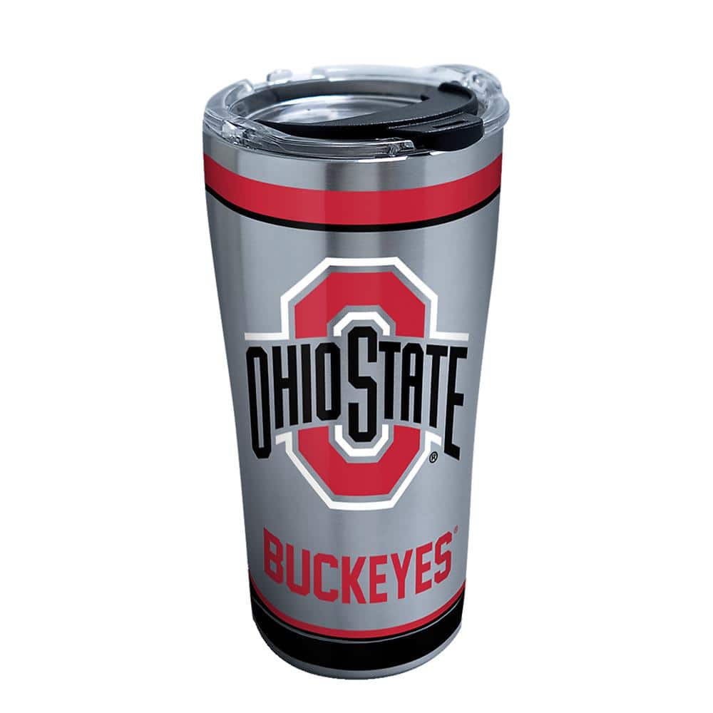 Ohio State Athletic Logo - Gray 30oz Beverage Tumbler with Lid