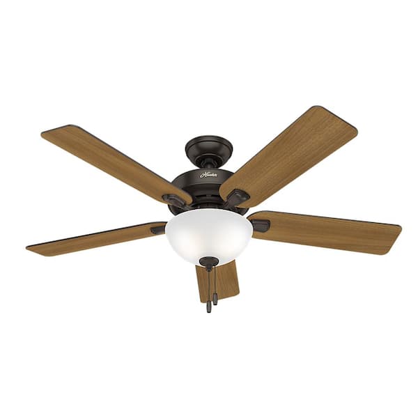 Hunter Pro Desk 52 in. Indoor Bowl Premier Bronze Ceiling Fan