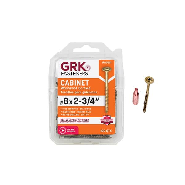 No.8 GRK Fasteners #8 x 2 in. Star Drive Low Profile Washer Head