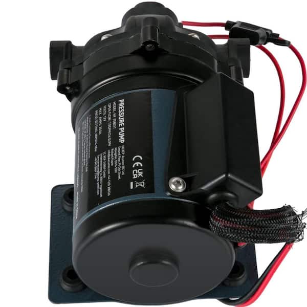 Washdown Pump, 12V DC, 7 GPM 60 PSI, Max. 10 FT. Lift Self Priming Water Pump, with EPDM Valve, Salt Water Strainer