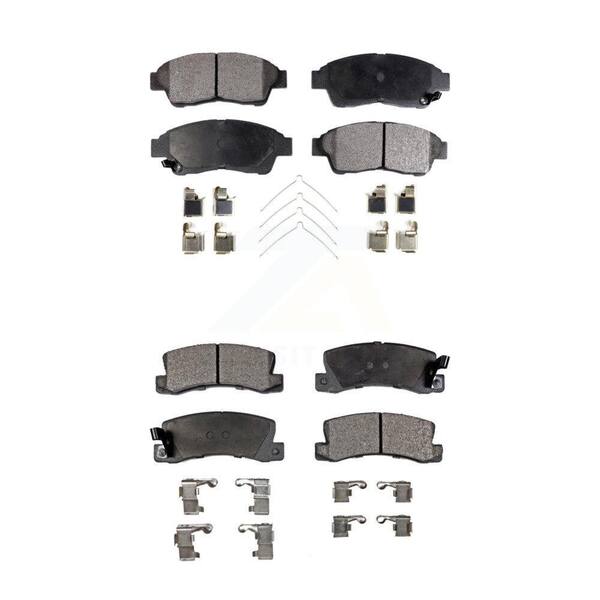 TEC Front Rear Ceramic Brake Pads Kit For Toyota Camry Celica KTC-100342