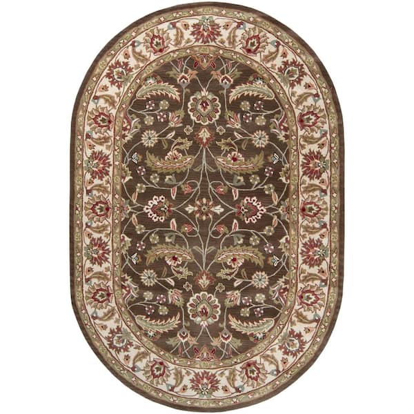 Livabliss John Brown 6 ft. x 9 ft. Oval Area Rug
