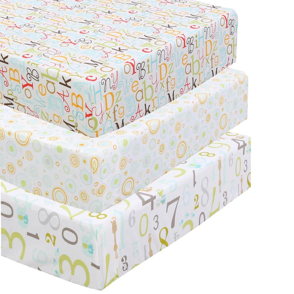 Alphabet crib outlet sheet