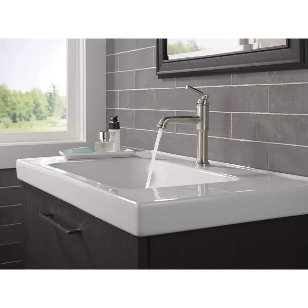 Saylor Brilliance Stainless Single Hole Bathroom Faucet