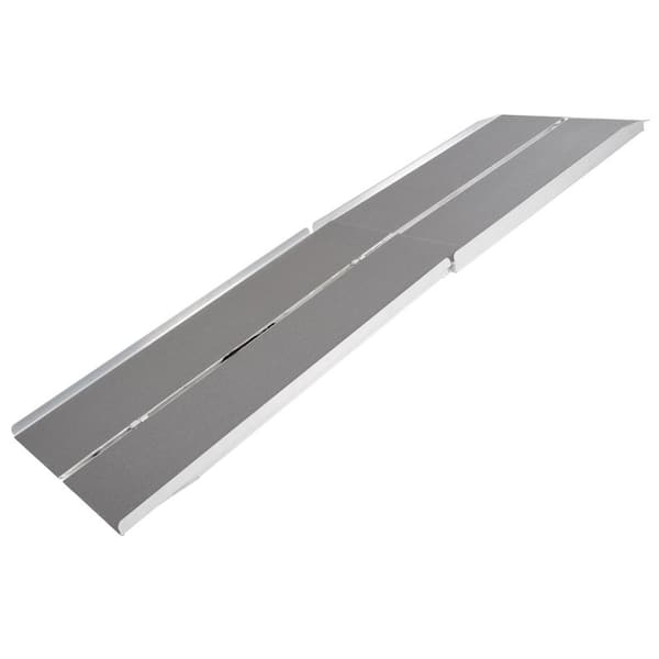 9' L x 30" W Aluminum Portable Multi-Fold Ramp-600 lb. Weight Capacity